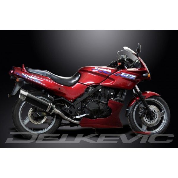 Delkevic slip-on kit Round Carbon 350mm - GPZ500S EX500C(1987-2003)