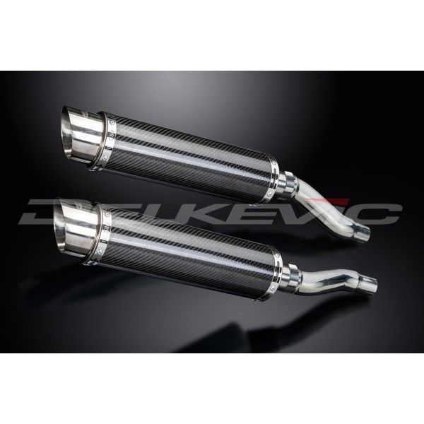 Delkevic slip-on kit Round Carbon 350mm - GPZ500S EX500C(1987-2003)