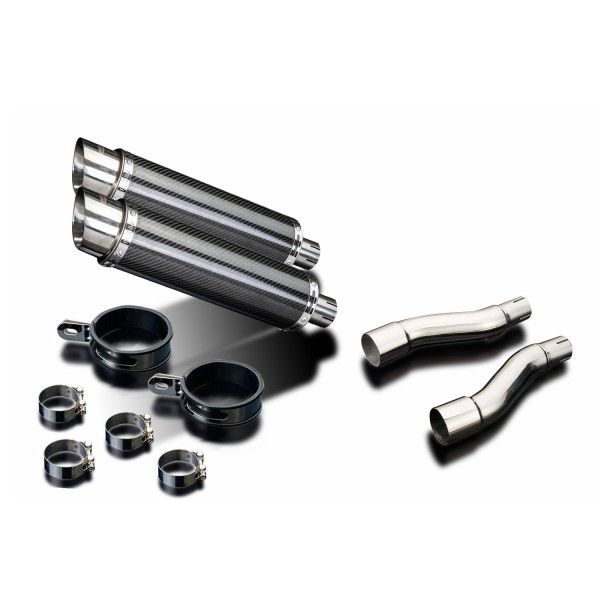 Delkevic slip-on kit Round Carbon 350mm - GPZ500S EX500C(1987-2003)