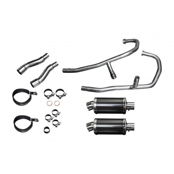 Delkevic volledig systeem Oval Carbon 225mm - GPZ500S EX500C(1987-2007)