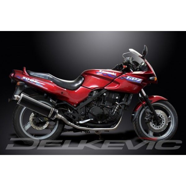 Delkevic volledig systeem Oval Carbon 450mm - GPZ500S EX500C(1987-2007)