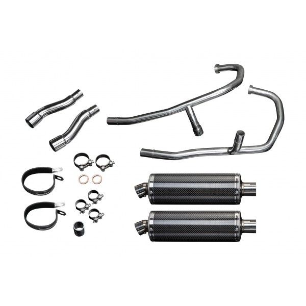 Delkevic volledig systeem Oval Carbon 350mm - GPZ500S EX500C(1987-2007)