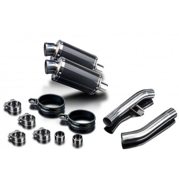 Delkevic slip-on kit Oval Carbon 225mm - FJR1300 (2006-2020)