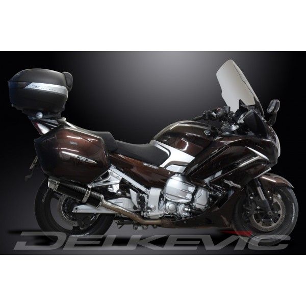 Delkevic slip-on kit Round Carbon 350mm - FJR1300 (2006-2020)