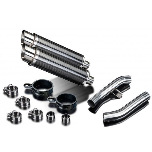 Delkevic slip-on kit Round Carbon 350mm - FJR1300 (2006-2020)