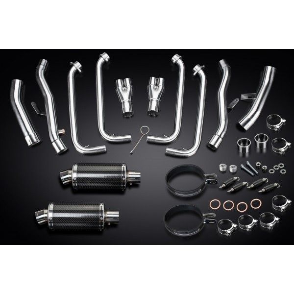 Delkevic volledig systeem Oval Carbon 225mm - FJR1300/ABS (2006-2020)