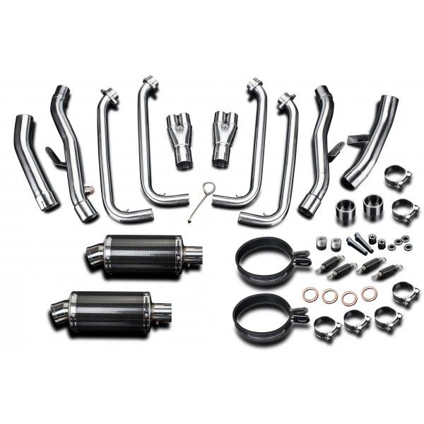 Delkevic volledig systeem Oval Carbon 225mm - FJR1300/ABS (2006-2020)