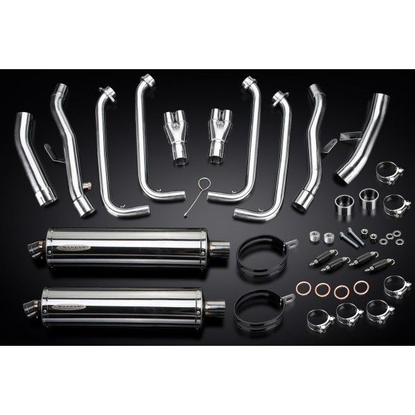 Delkevic volledig systeem Oval RVS 450mm - FJR1300/ABS (2006-2020)