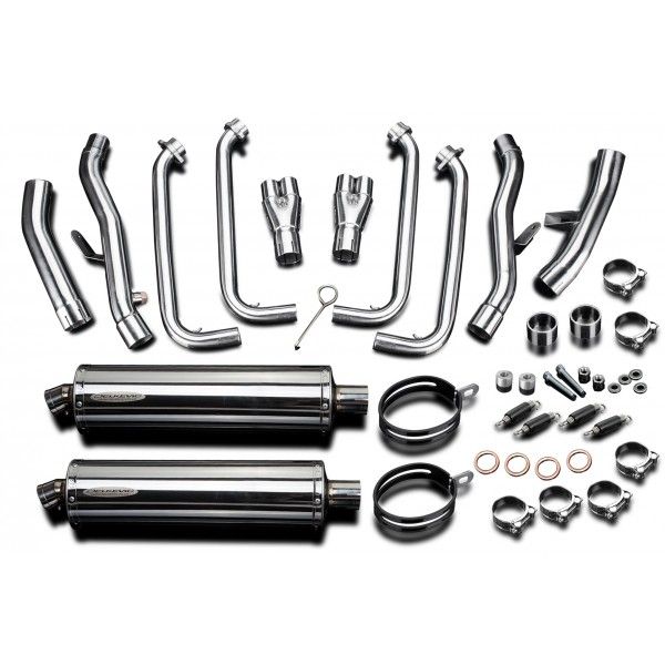 Delkevic volledig systeem Oval RVS 450mm - FJR1300/ABS (2006-2020)