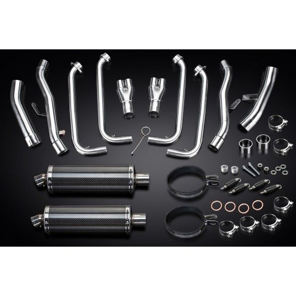 Delkevic volledig systeem Oval Carbon 350mm - FJR1300/ABS (2006-2020)