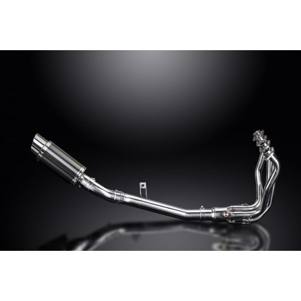 Delkevic volledig systeem Round Carbon 200mm zonder E-keur Kawasaki  Z900 2017 - 2019