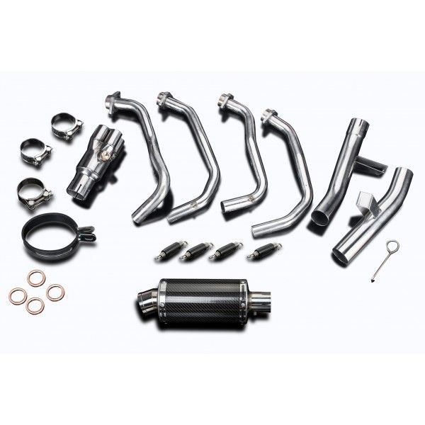 Delkevic volledig systeem Oval Carbon 225mm - KLZ1000 1000 VERSYS (2015-2018)