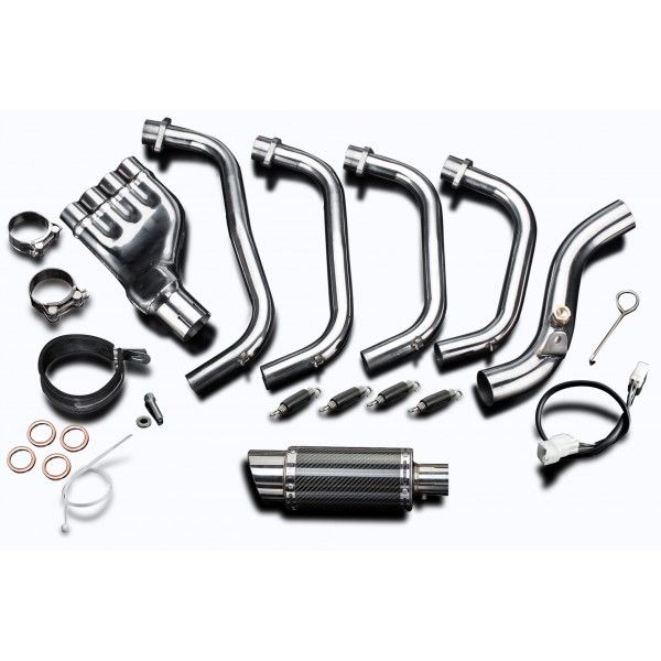 Delkevic volledig systeem Round Carbon 200mm - CB600F HORNET (2007-2013)