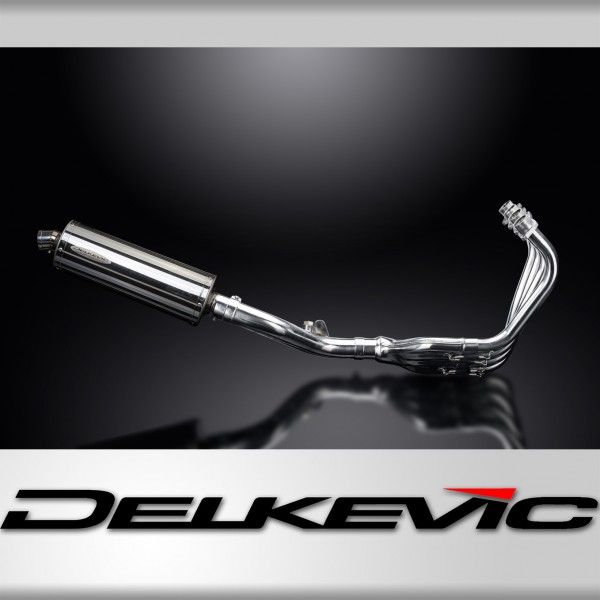 Delkevic volledig systeem Oval RVS 350mm - CB600F HORNET (2007-2013)