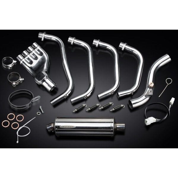 Delkevic volledig systeem Oval RVS 350mm - CB600F HORNET (2007-2013)