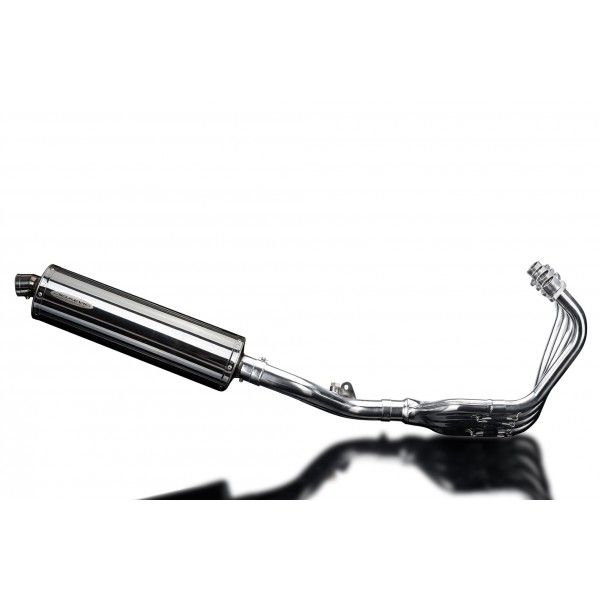 Delkevic volledig systeem Oval RVS 450mm - CB600F HORNET (2007-2013)