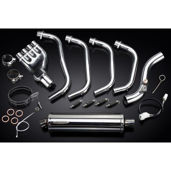 Delkevic volledig systeem Oval RVS 450mm - CB600F HORNET (2007-2013)