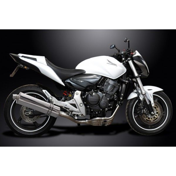 Delkevic volledig systeem Oval RVS 450mm - CB600F HORNET (2007-2013)