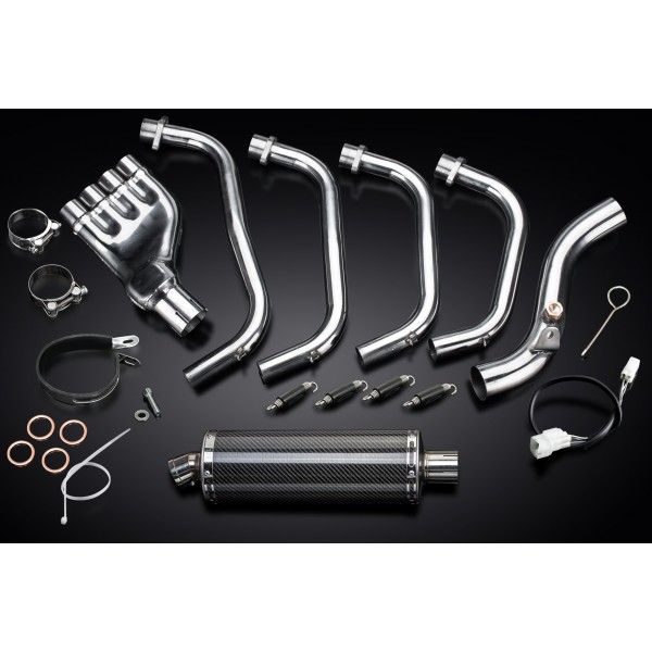 Delkevic volledig systeem Oval Carbon 350mm - CB600F HORNET (2007-2013)