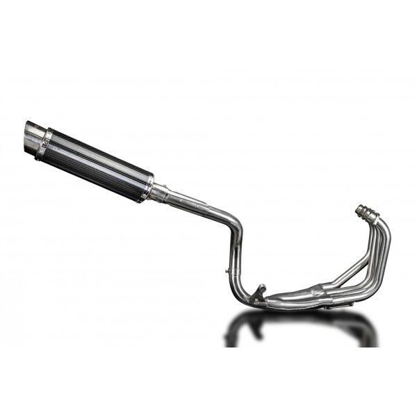 Delkevic volledig systeem Round Carbon 350mm - CB600F HORNET (1998-2002)