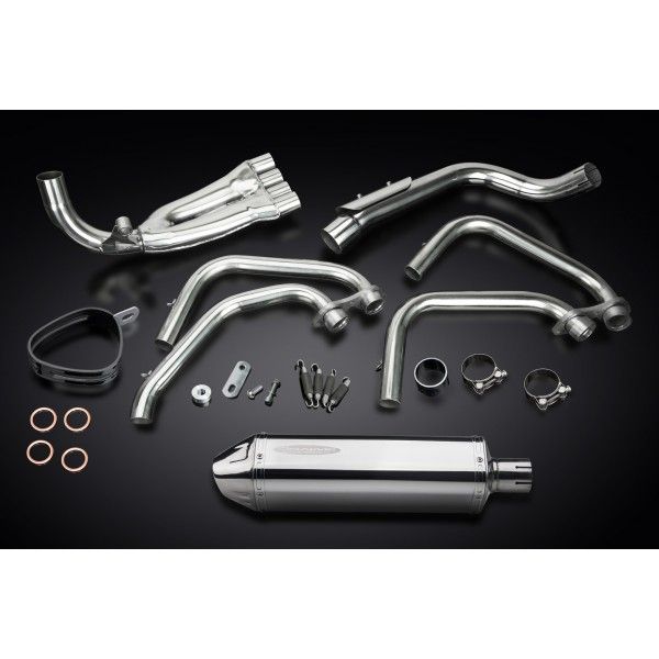 Delkevic volledig systeem Tri-Oval RVS 320mm - CB600F HORNET (1998-2002)