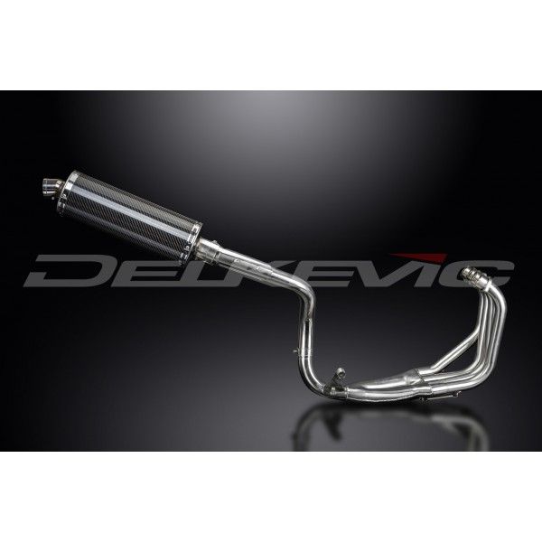 Delkevic volledig systeem Oval Carbon 350mm - CB600F HORNET (1998-2002)