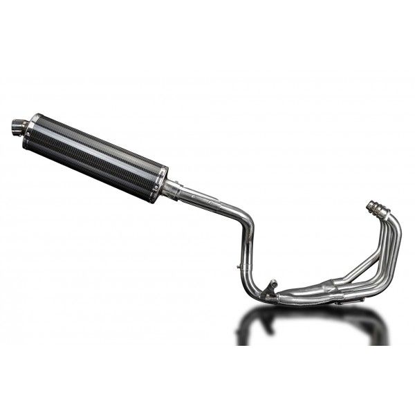 Delkevic volledig systeem Oval Carbon 450mm - CB600F HORNET (1998-2002)