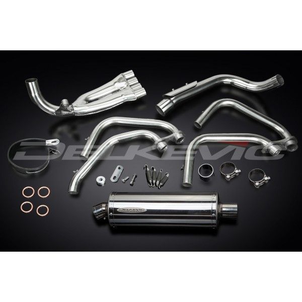 Delkevic volledig systeem Oval RVS 350mm - CB600F HORNET (1998-2002)