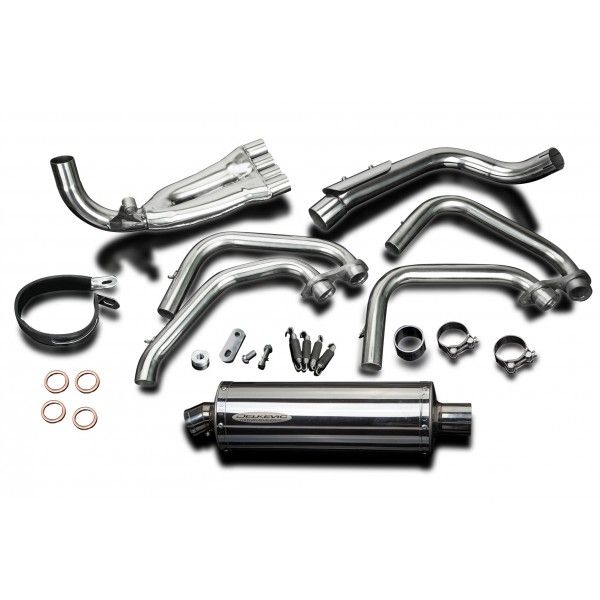 Delkevic volledig systeem Oval RVS 350mm - CB600F HORNET (1998-2002)