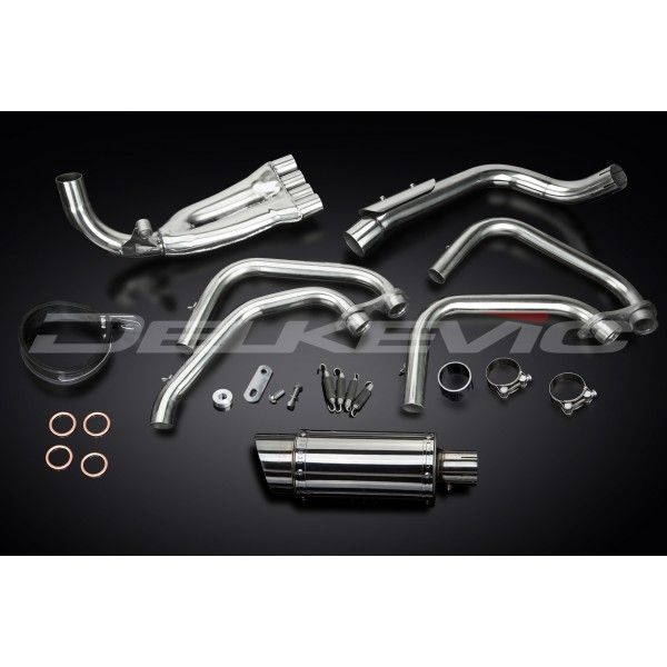 Delkevic volledig systeem Round RVS 200mm - CB600F HORNET (1998-2002)