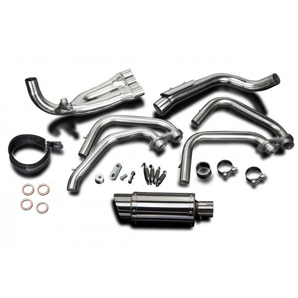 Delkevic volledig systeem Round RVS 200mm - CB600F HORNET (1998-2002)