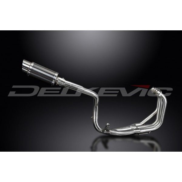 Delkevic volledig systeem Round Carbon 200mm - CB600F HORNET (1998-2002)