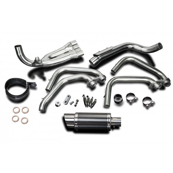 Delkevic volledig systeem Round Carbon 200mm - CB600F HORNET (1998-2002)