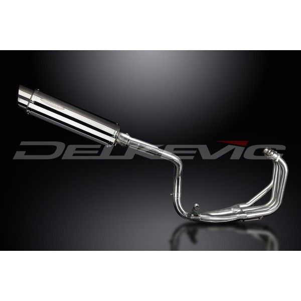Delkevic volledig systeem Round RVS 350mm - CB600F HORNET (1998-2002)