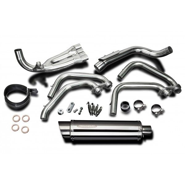 Delkevic volledig systeem Round RVS 350mm - CB600F HORNET (1998-2002)