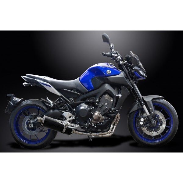 Delkevic volledig systeem Oval Carbon 350mm - MT-09 (2015-2020)