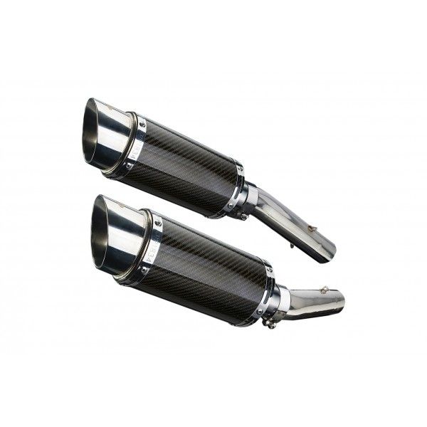 Delkevic slip-on kit Round Carbon 200mm - TUONO1000R/ FACTORY (2006-2010)