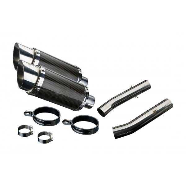 Delkevic slip-on kit Round Carbon 200mm - TUONO1000R/ FACTORY (2006-2010)