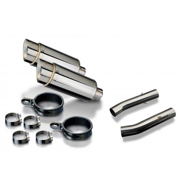 Delkevic slip-on kit Round RVS 200mm - TUONO1000R/ FACTORY (2006-2010)