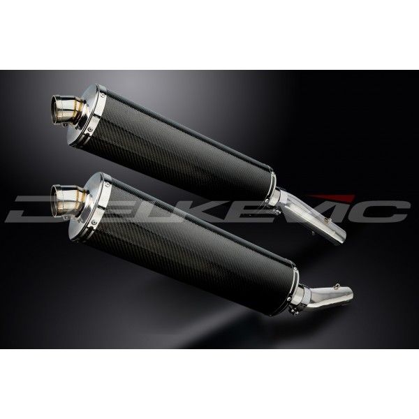 Delkevic slip-on kit Oval Carbon 450mm - TUONO1000R/ FACTORY (2006-2010)
