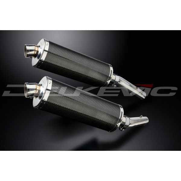 Delkevic slip-on kit Oval Carbon 350mm - TUONO1000R/ FACTORY (2006-2010)