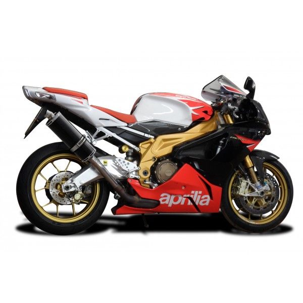 Delkevic slip-on kit Oval Carbon 350mm - TUONO1000R/ FACTORY (2006-2010)