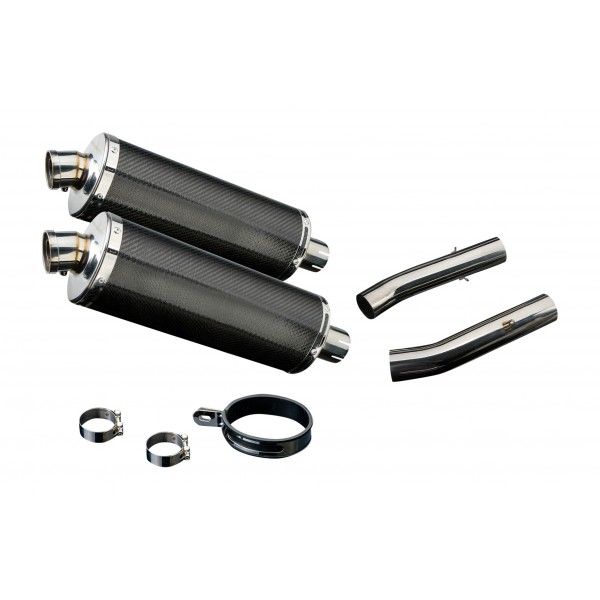Delkevic slip-on kit Oval Carbon 350mm - TUONO1000R/ FACTORY (2006-2010)