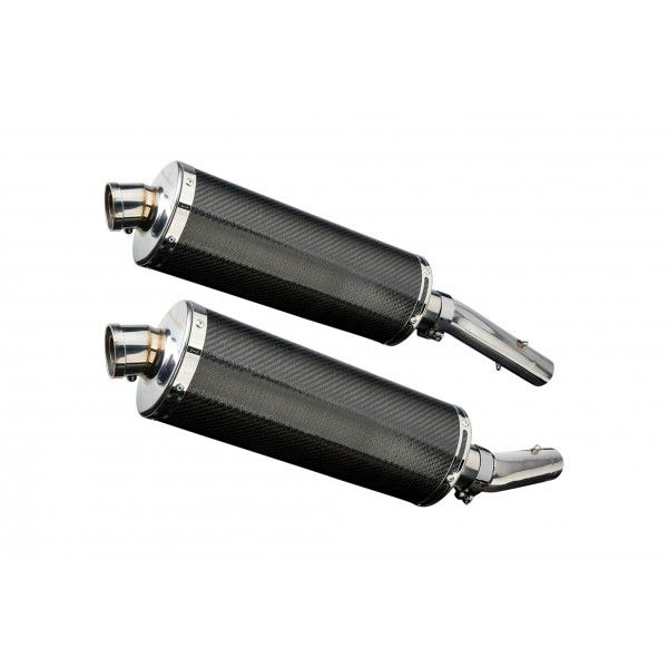 Delkevic slip-on kit Oval Carbon 350mm - TUONO1000R/ FACTORY (2006-2010)