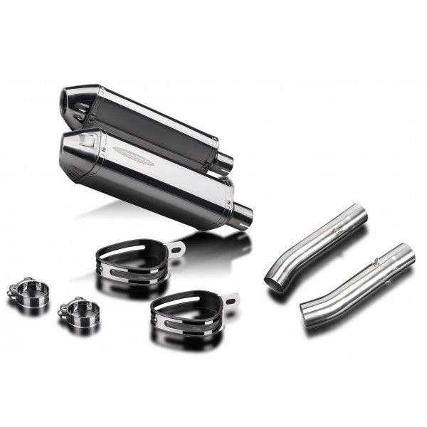 Delkevic slip-on kit Tri-Oval RVS 320mm - TUONO1000R/ FACTORY (2006-2010)