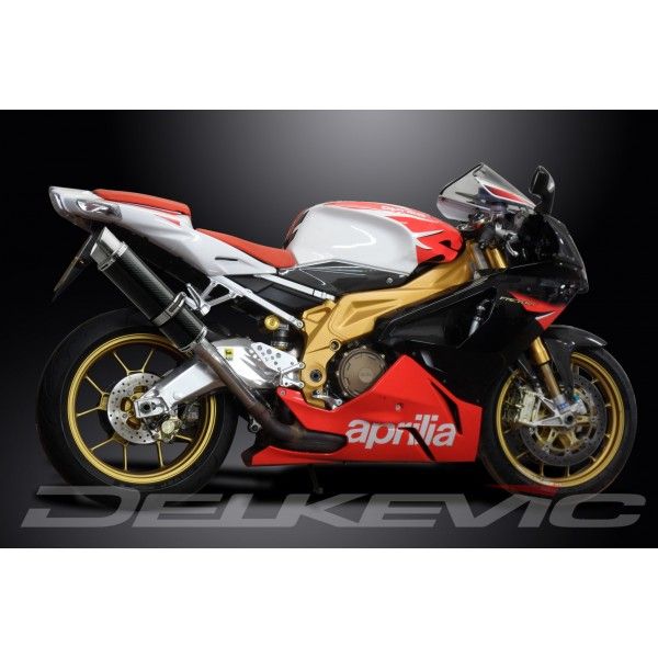Delkevic slip-on kit Round Carbon 350mm - TUONO1000R/ FACTORY (2006-2010)