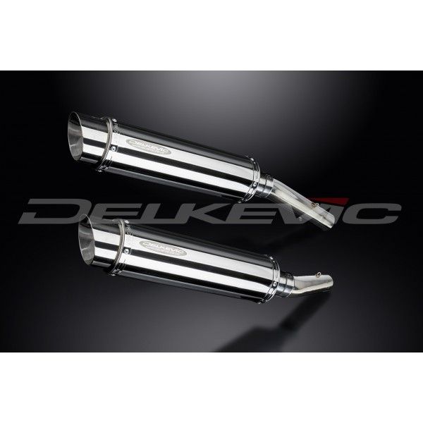 Delkevic slip-on kit Round RVS 350mm - TUONO1000R/ FACTORY (2006-2010)