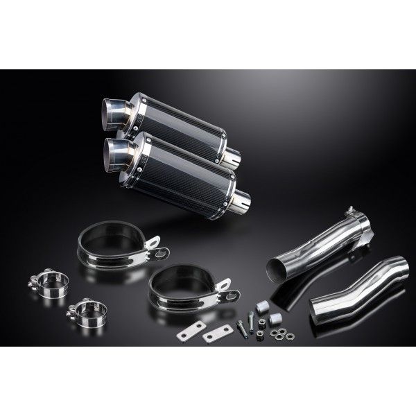 Delkevic slip-on kit Oval Carbon 225mm - Z1000SX (2010-2019)