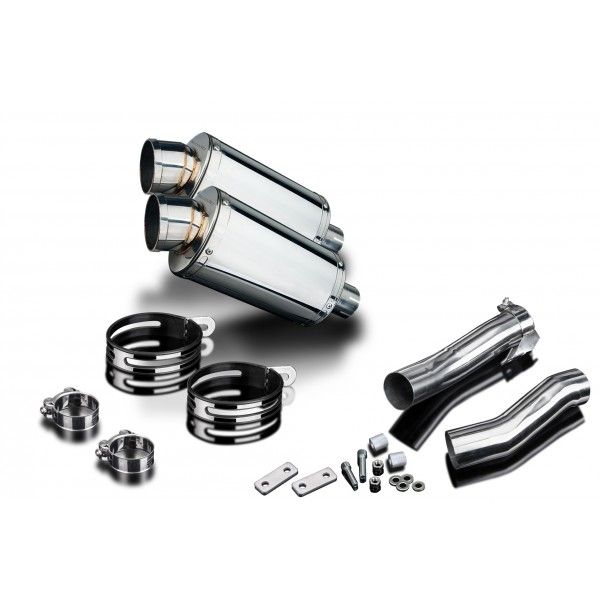 Delkevic slip-on kit Oval RVS 225mm - Z1000SX (2010-2019)