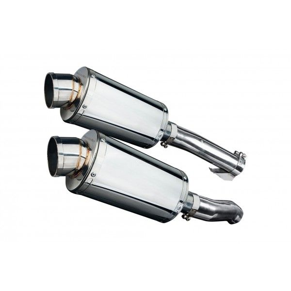 Delkevic slip-on kit Oval RVS 225mm - Z1000SX (2010-2019)